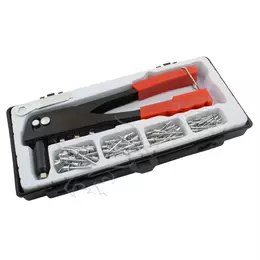 Rebitadeira manual + 100 rebites 2,4 - 4,8 mm