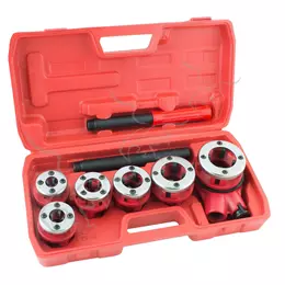 Matrizes de catraca para tubos e encanamentos 9 peças