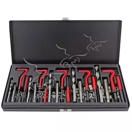 Ferramenta profissional 131 peças para reparar roscas helicoidais