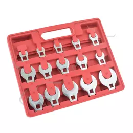 Conjunto de 15 cabeças chatas para catraca de 3/8"