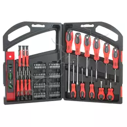 Chaves de fenda e bits com ponta magnética. 75 peças