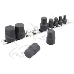 Chaves sextavadas de impacto de 6 a 19 mm