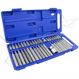 40 Peças Torx, Hex Allen e Spline Bits e Conjunto de Bits