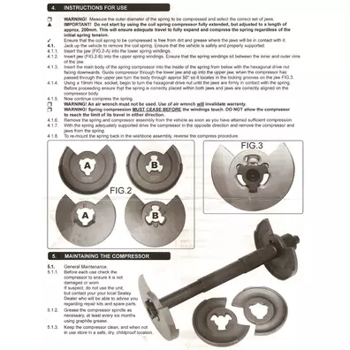 Compressor de mola de amortecedor Mercedes Benz