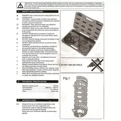 Compressor de mola de amortecedor Mercedes Benz