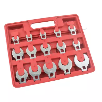 Conjunto de 15 cabeças chatas para catraca de 3/8"