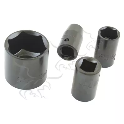 Soquetes de impacto hexagonais de 1/2" 10 a 32 mm