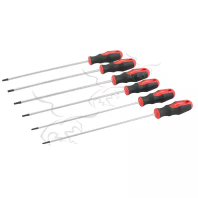 6 chaves de fenda Torx magnetizadas extra longas - 355 mm