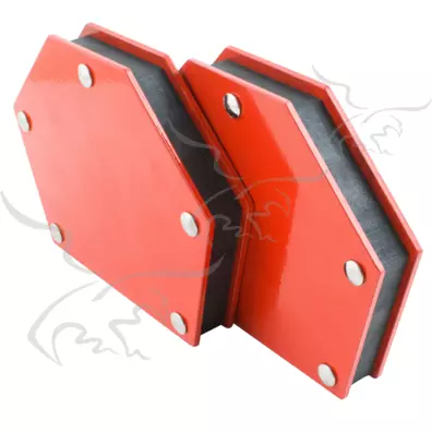 Quadrado magnético hexagonal para soldador 22 Kg. 2 Unidades