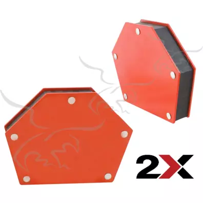 Quadrados magnéticos hexagonais para soldar 34 kg. 2 unidades