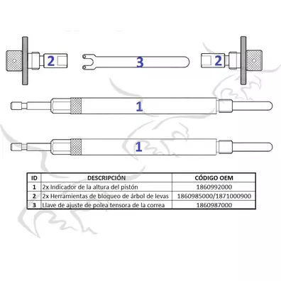 Cronometragem para distribuição Fiat Lancia 1.2 L 16V