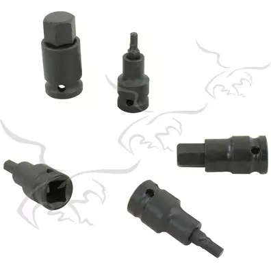 Soquetes de impacto com ponta Allen hexagonal de 4 a 19 mm. 1/2&quot;