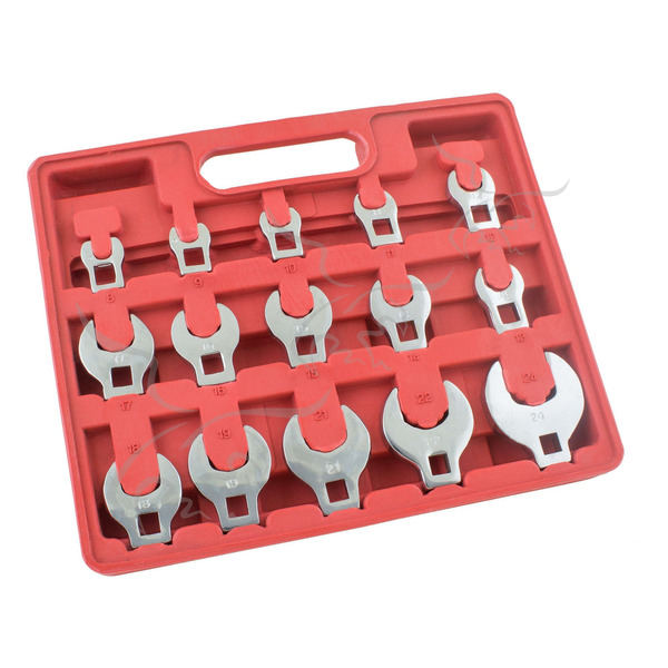 Conjunto de 15 cabeças chatas para catraca de 3/8"