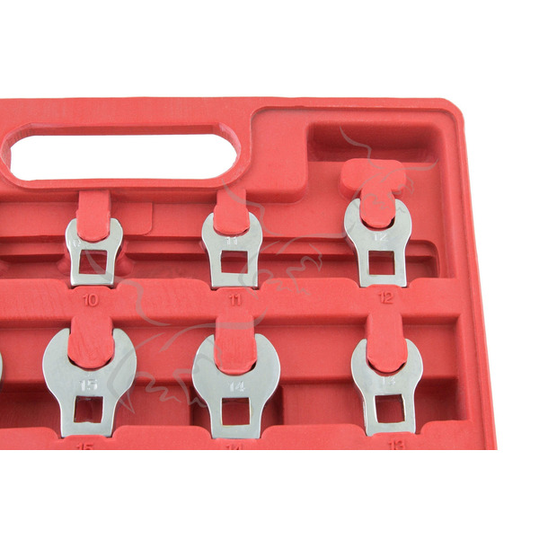 Conjunto de 15 cabeças chatas para catraca de 3/8"