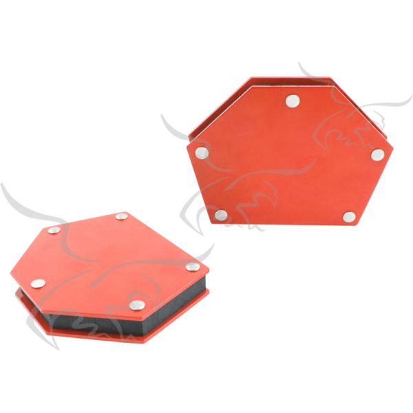 Quadrado magnético hexagonal para soldador 22 Kg. 2 Unidades