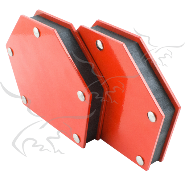 Quadrado magnético hexagonal para soldador 22 Kg. 2 Unidades