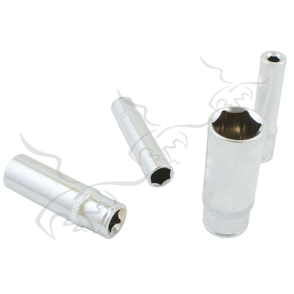 Chaves de soquete longas HEX 1/4" - 13 PCS