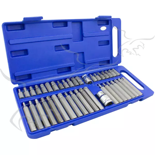 40 Peças Torx, Hex Allen e Spline Bits e Conjunto de Bits