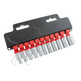 11 soquetes para catraca de 1/4" 4,4 - 13 mm