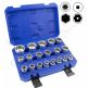 Chaves de soquete em métrica, polegadas e Torx 19 PCS 8-32 mm