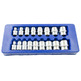 Soquete de 12 pontos para catraca de 1/2" - 10 a 30 mm